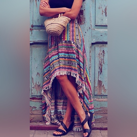 Go Ammos Asymmetric High Low Skirt SZ S-L - Picture 3 of 10